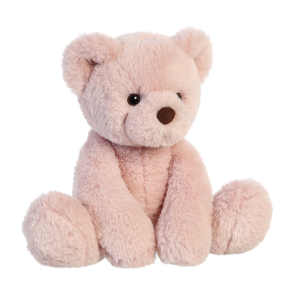 Peluche ours en peluche rose poudré