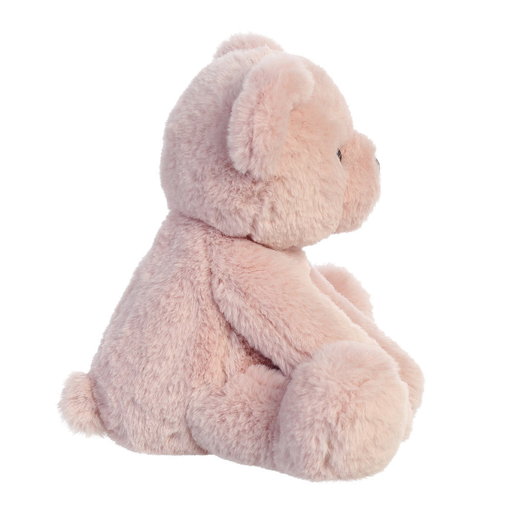 Peluche ours en peluche rose poudré