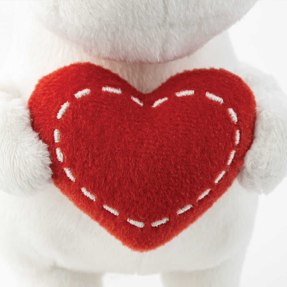 Moomin Standing with Heart Soft Toy