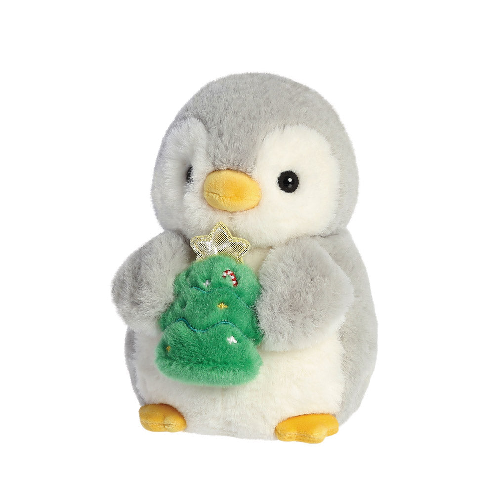 Penguin with Christmas Tree Soft Toy