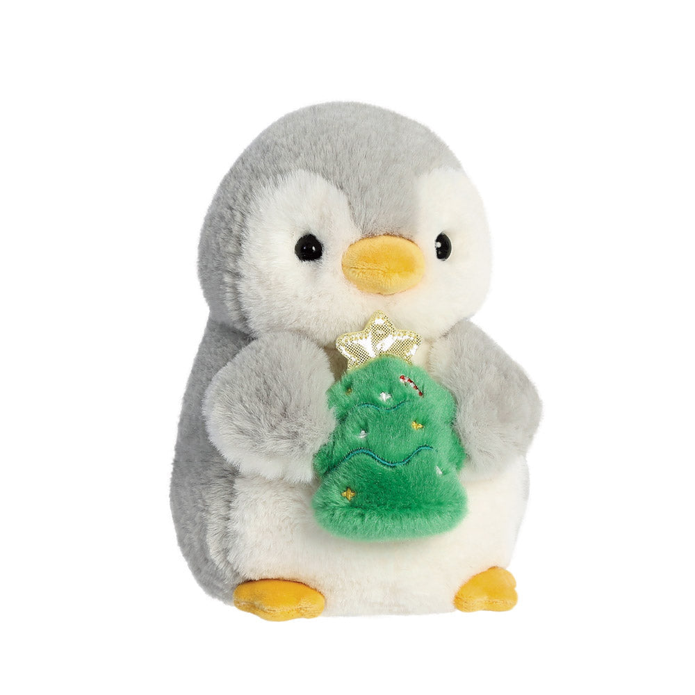 Penguin with Christmas Tree Soft Toy