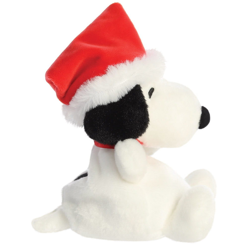 Peluche Chien Père Noël, 13cm