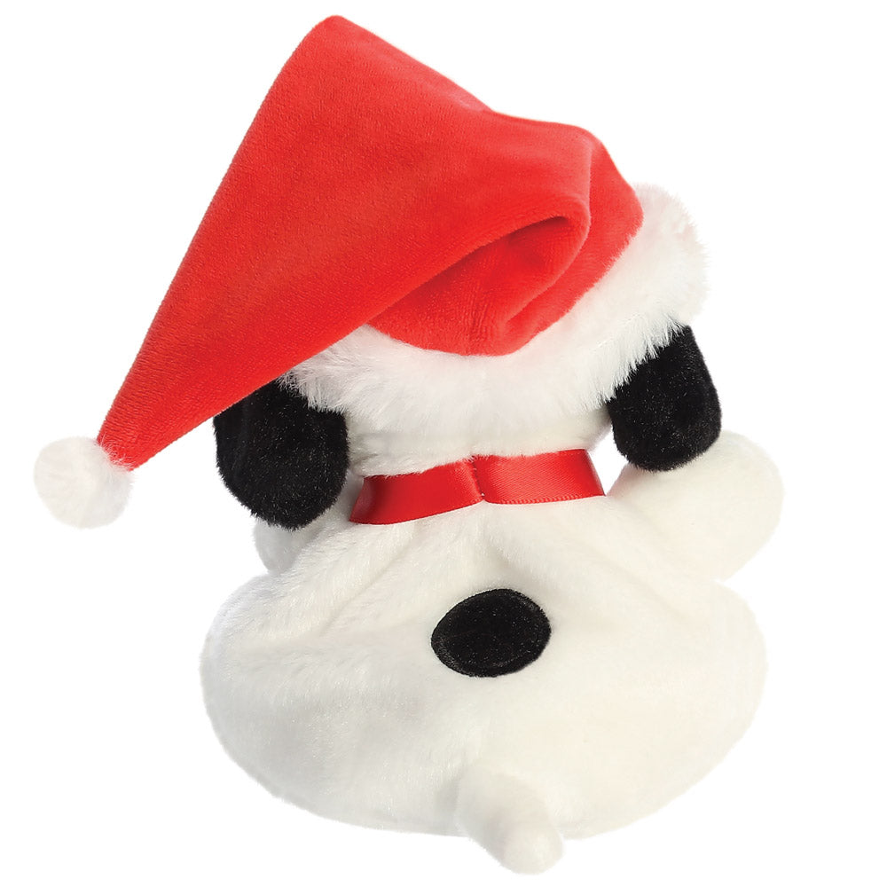 Peluche Chien Père Noël, 13cm