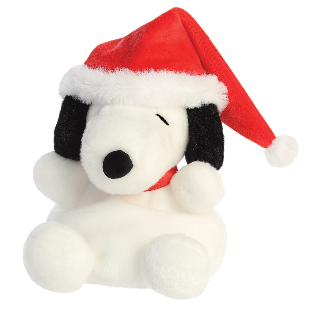 Peluche Chien Père Noël, 13cm