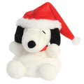 Peluche Chien Père Noël, 13cm