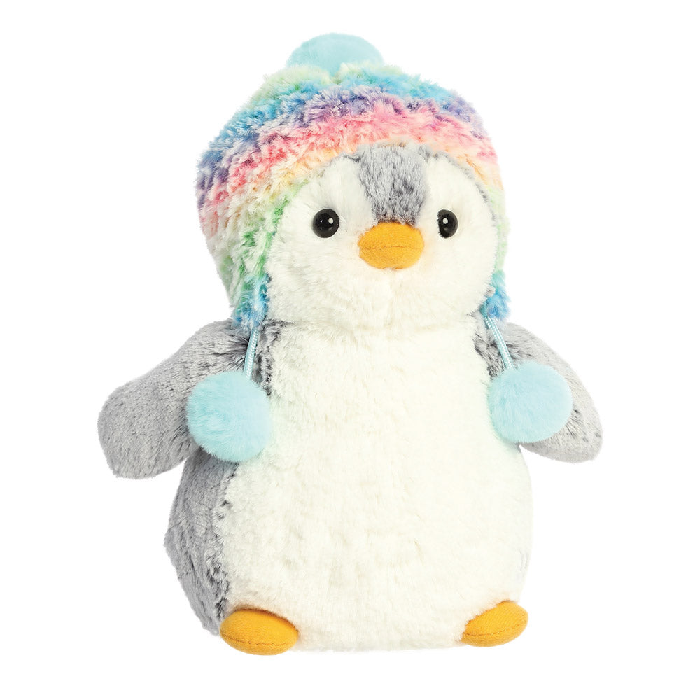 Penguin Rainbow Hat Soft Toy