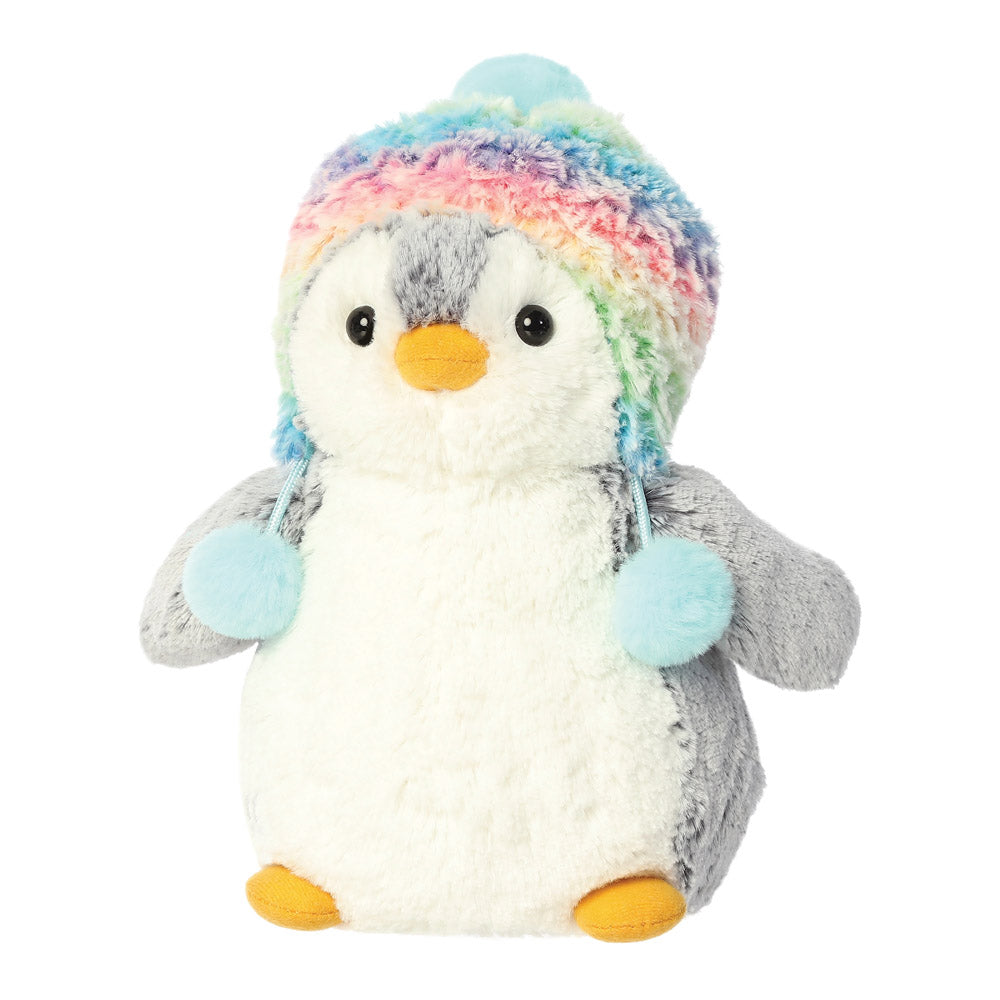 Penguin Rainbow Hat Soft Toy