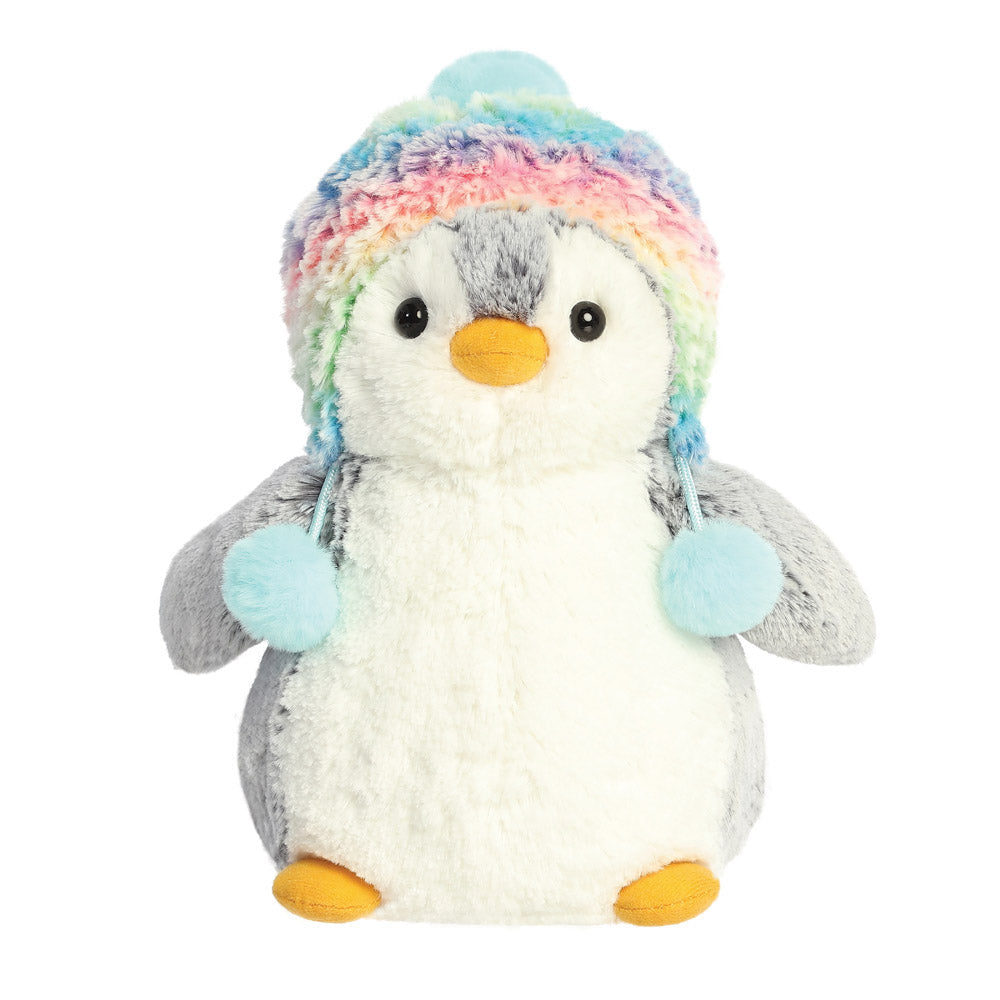 Penguin Rainbow Hat Soft Toy